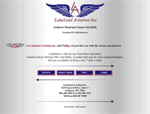 Tablet Screenshot of lakelandaviation.com